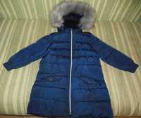 Зимове тепле пальто M&S для дівчинки  6-7 років 122 см