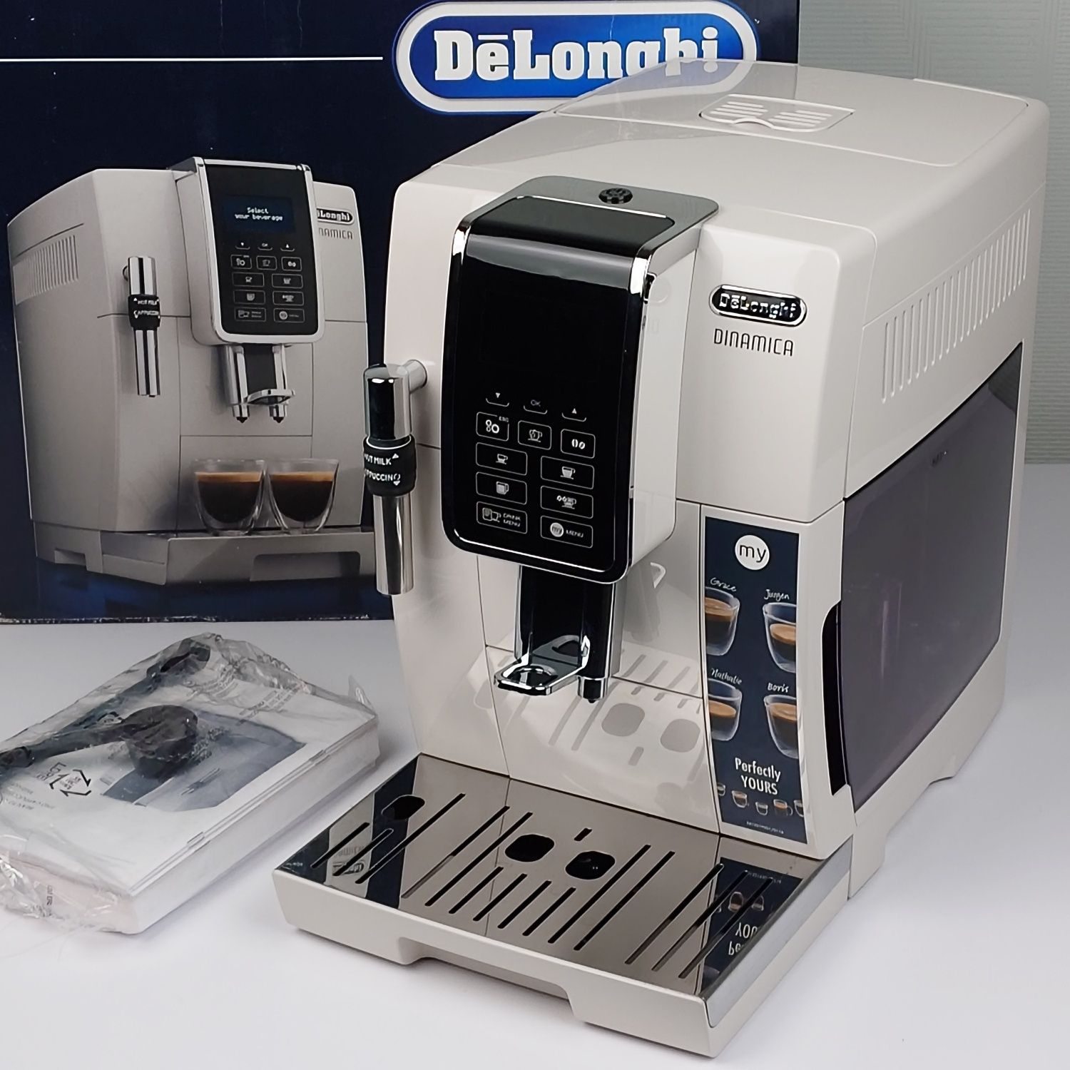 Delonghi Dinamica ECAM350.35.W вітринний варіант в  ідеальному стані