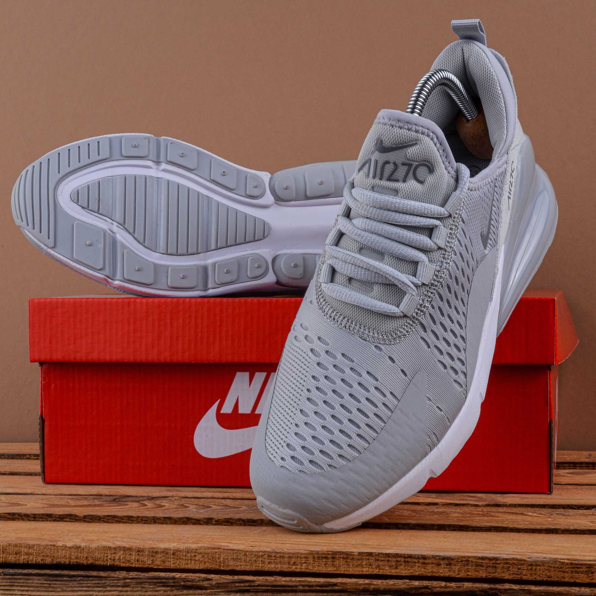 (1787) Кросівки Nike Air Max 270 сірі (41-45) найк найки