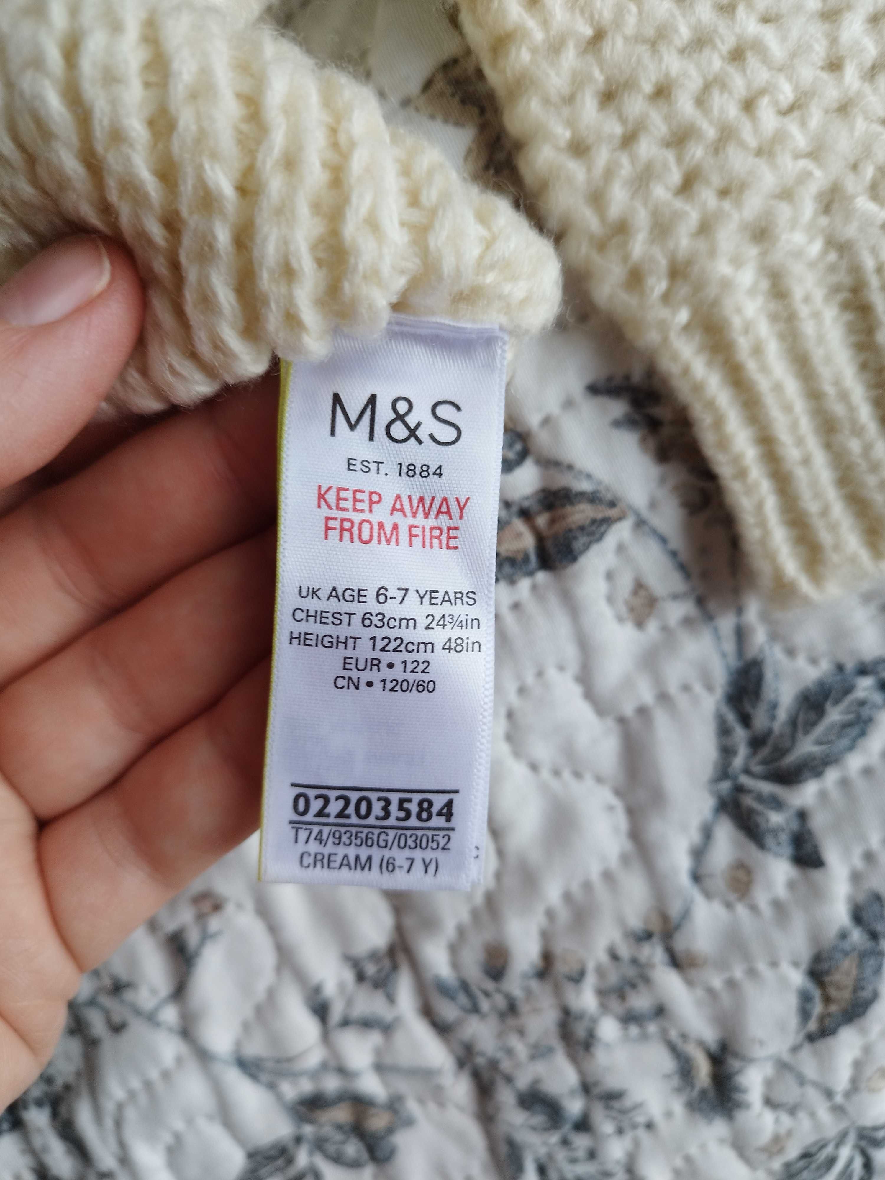 Sweterek m&s 6 lat dla dziewczynki