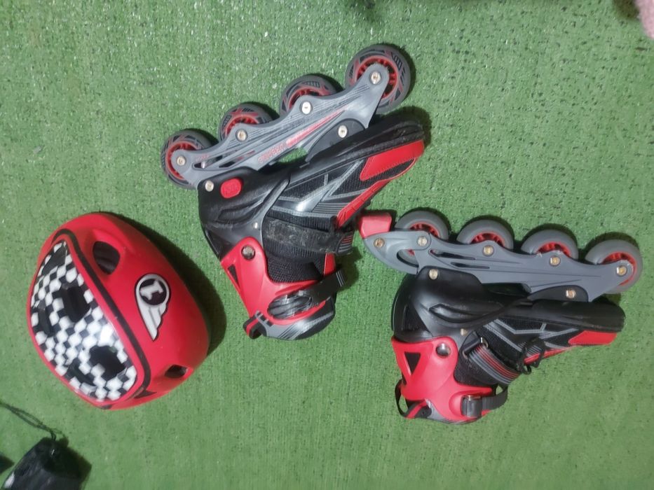 Patins linha 37-40 e capacete