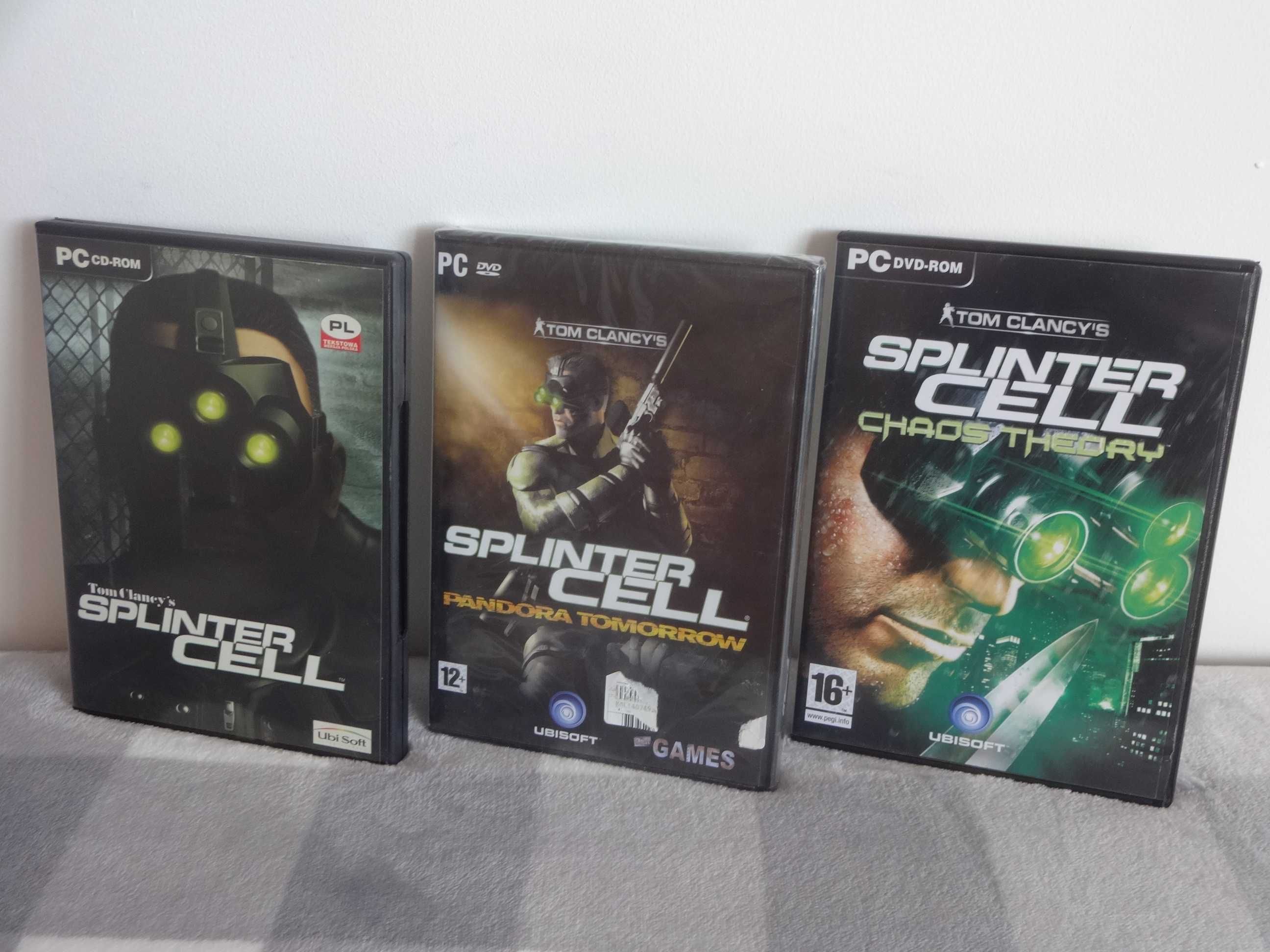 Tom Clancy's Splinter Cell, Pandora Tomorrow, Chaos Theory TRYLOGIA PC