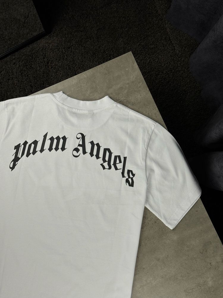 Футболка palm angels shark біла футболка палм ангелс з акулою
