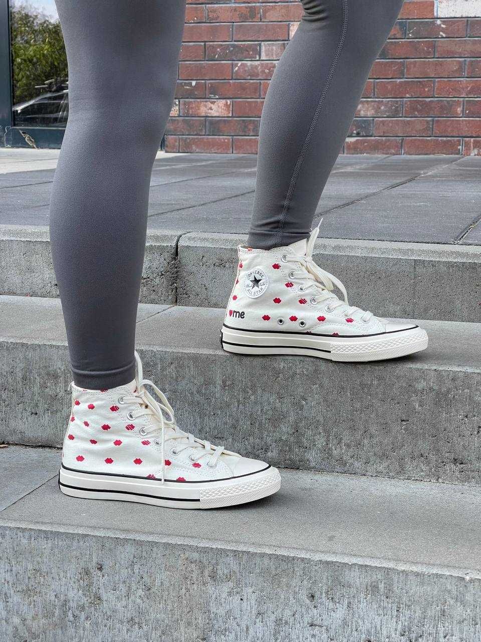 Женские кеды Converse Chuck 70 Embroidered Lips 36-40 Новинка Осени!