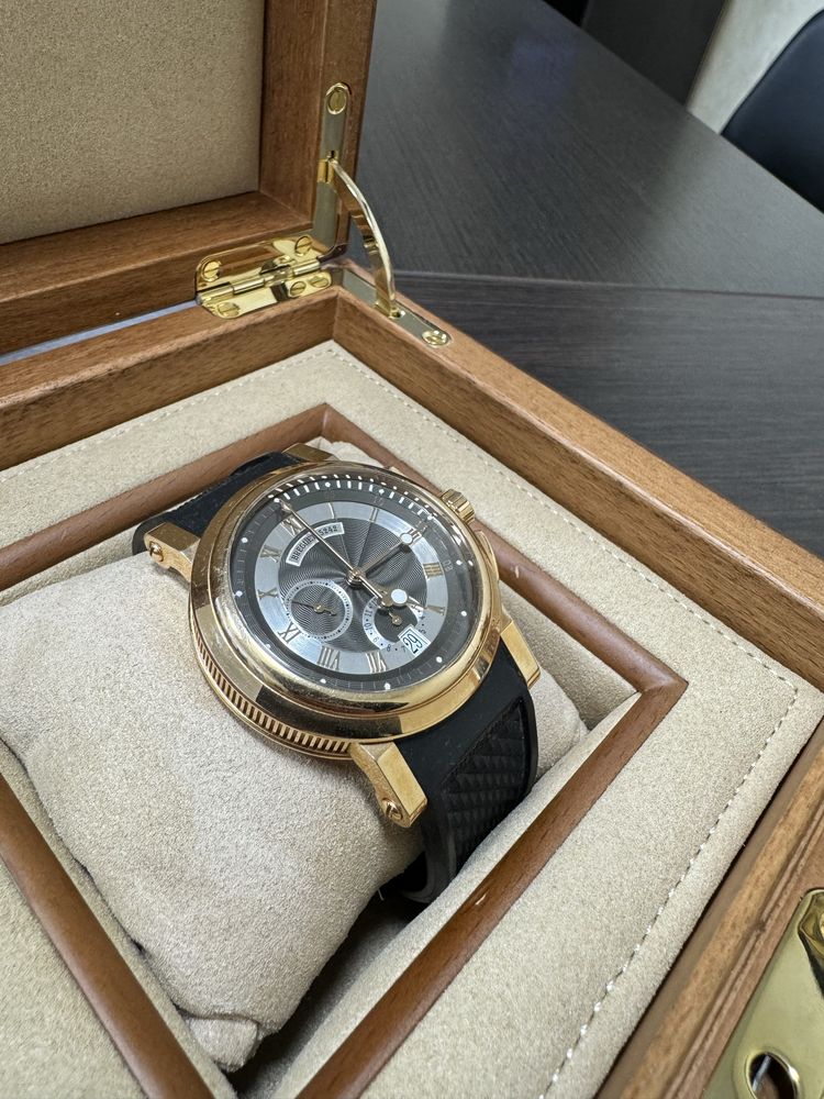 breguet marine chronograph gold