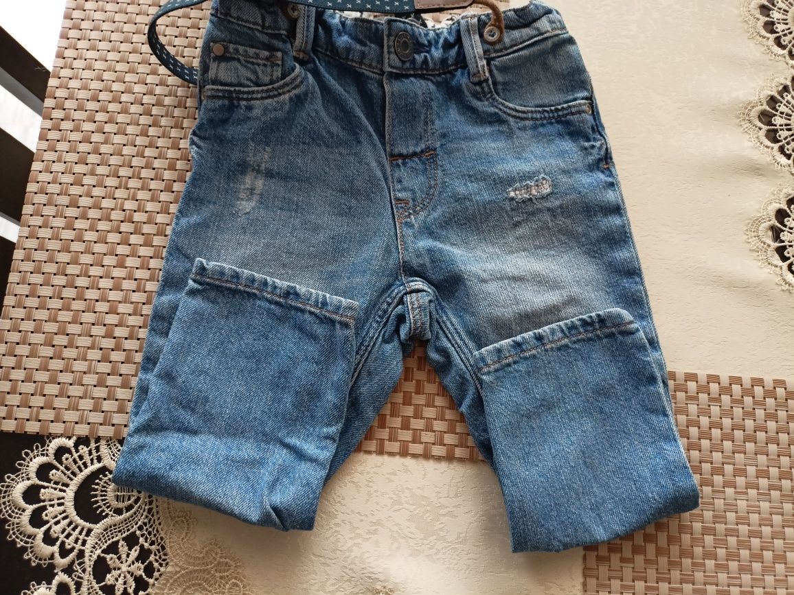 Spodnie jeansowe H&M dla chłopca rozmiar 86 regulowane gratis