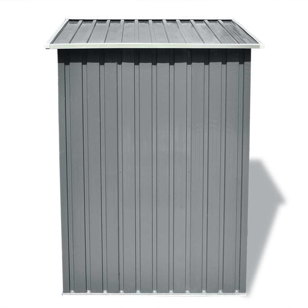 Abrigo de jardim em metal com portas de correr — 204x132x186 cm