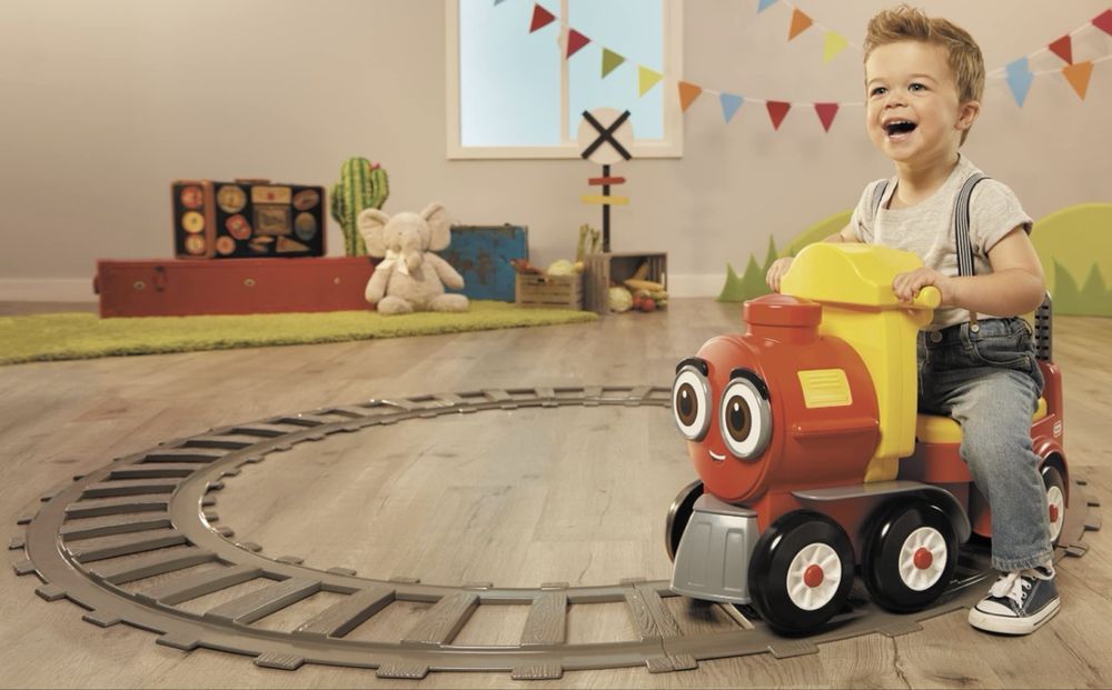 Jeździk Little Tikes Cozy Train Scoot pociąg i tory