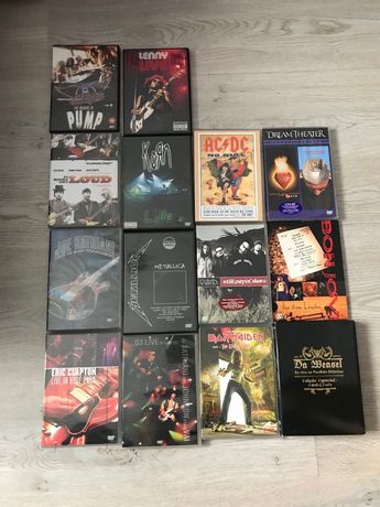14 DVD Musical, (Dream Theater, Ac/dc, Metallica, Iron Maiden e +)