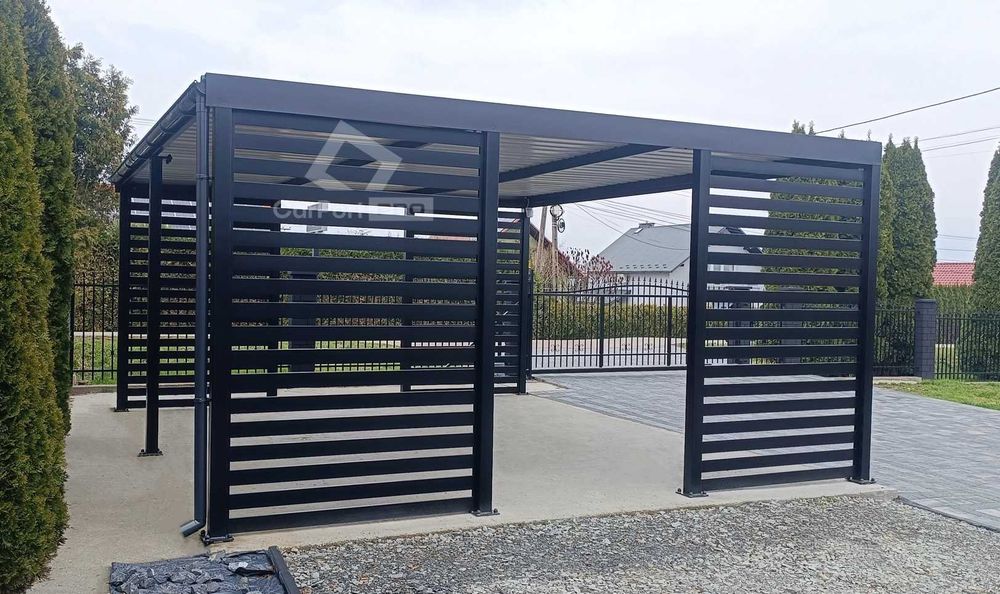 CarPort PREMIUM - wiata samochodowa 5x5 - antracyt   CP115