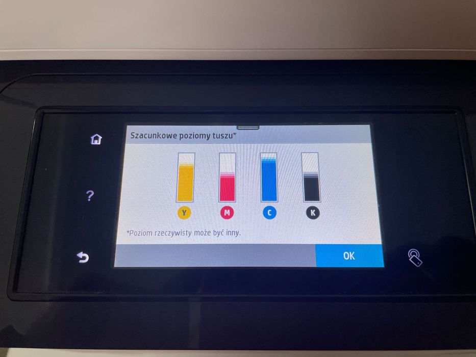 Drukarka atramentowa HP PRO MFP 477DW ksero, fax - dużo tuszu