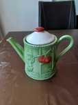 Bule Verde com cerejas - Royal Worcester 1999 - NOVO