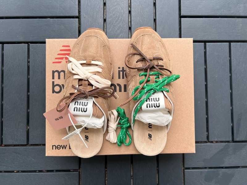 Buty meskie Mokasyny New_Balance_x_Miu_Miu_530_brązowy R.45