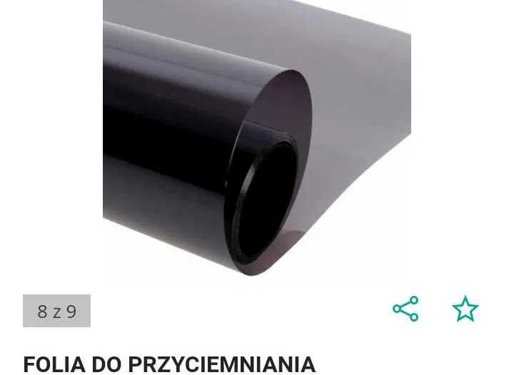 Folia termokurczliwa 50 x 95 , przyciemniana 80% ok.1mb