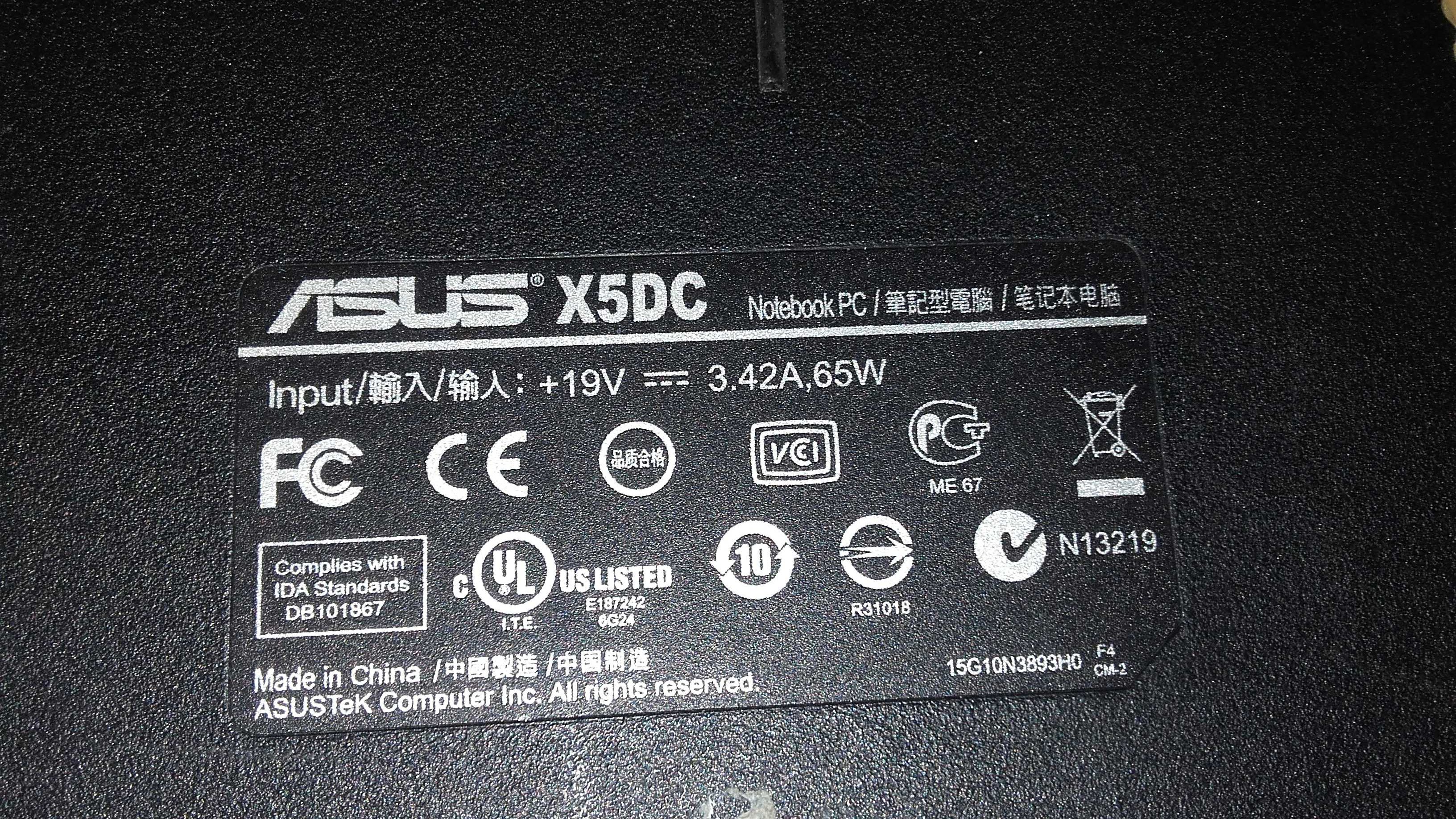 asus x5dc liga a luz