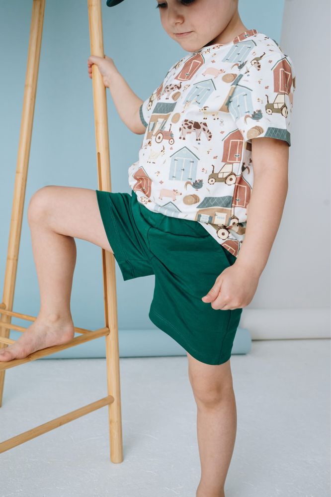 Cacko Kids bluzka koszulka t-shirt farma zwierzątka 116 cm
