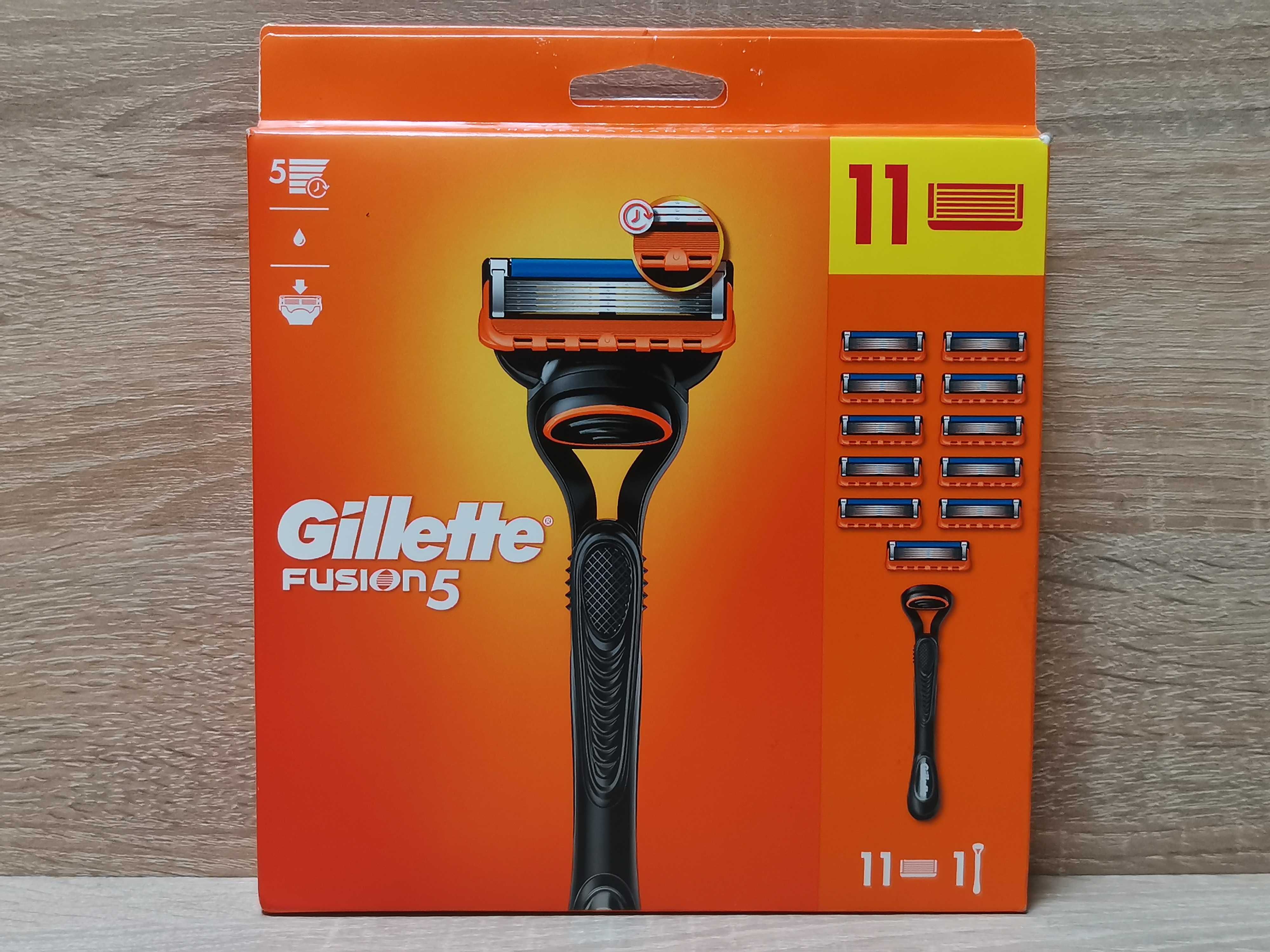 Maszynka do golenia Gillette Fusion 5 + 11 wkładów Stan fabryczny!