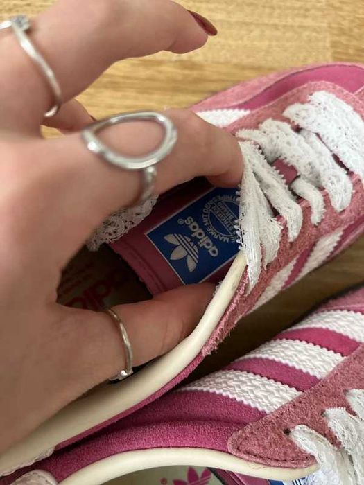 Adidas Gazelle Damskie Różowe Trampki, Rozmiar 39