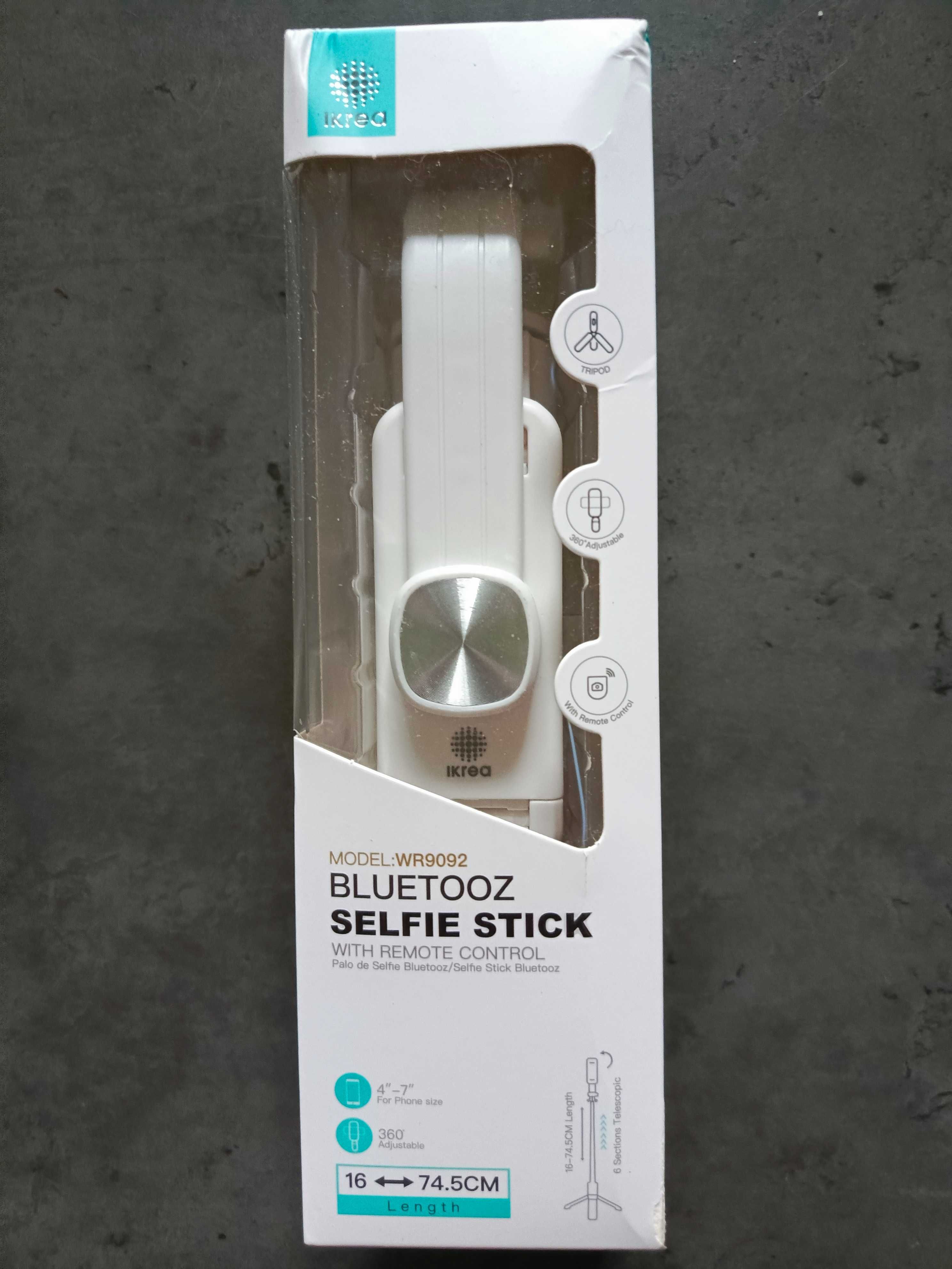 Ikrea Bluetooth selfie stick model WR9092 Biały