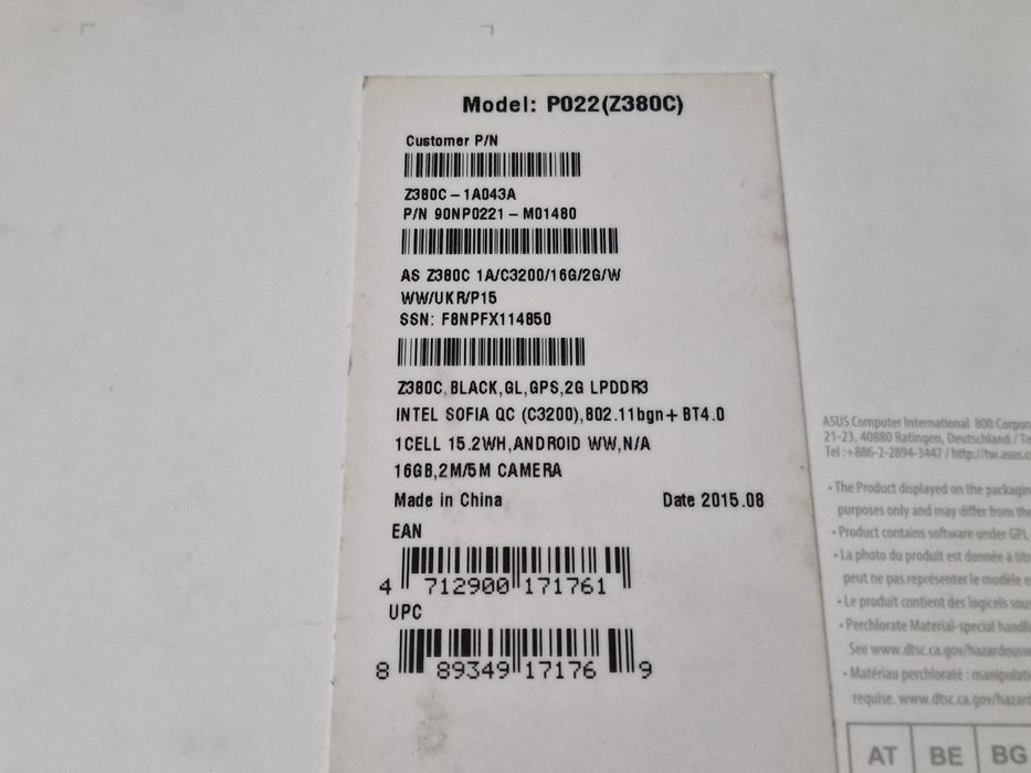 Планшет Asus ZenPad 8.0 P022