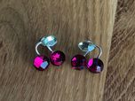 Swarovski kolczyki wisienki cherry super stan