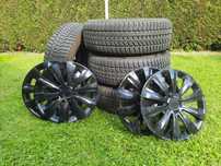 4 x Opony 215/65 R16 Zimowe DĘBICA Frigo HP2 + Felgi Stalowe + Kołpaki