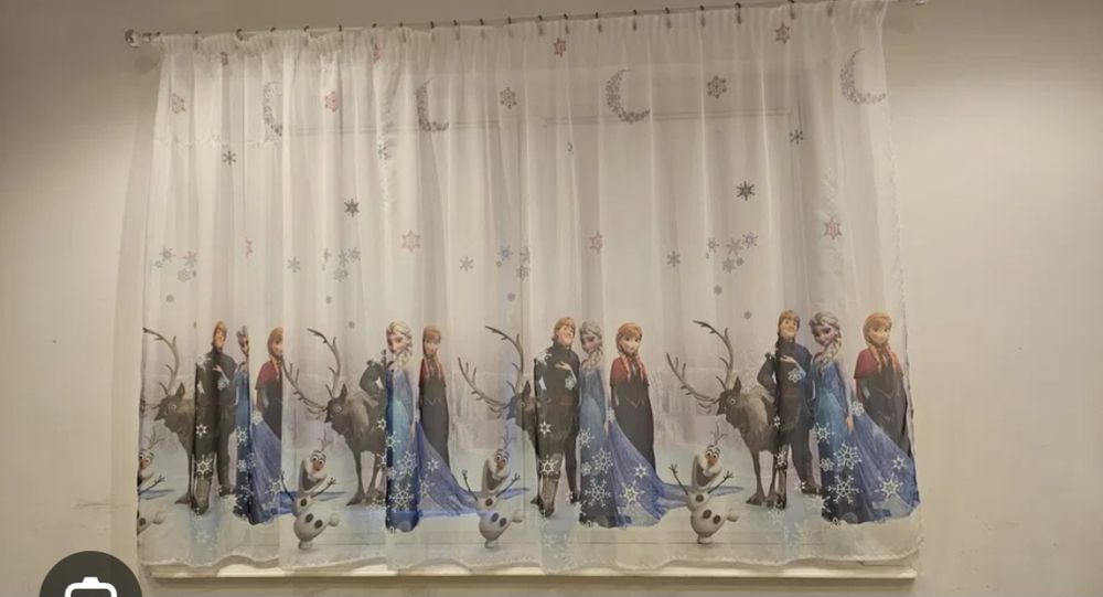 Firanka Kraina Lodu Nowa 150 cm szeroka x 200 cm wysoka