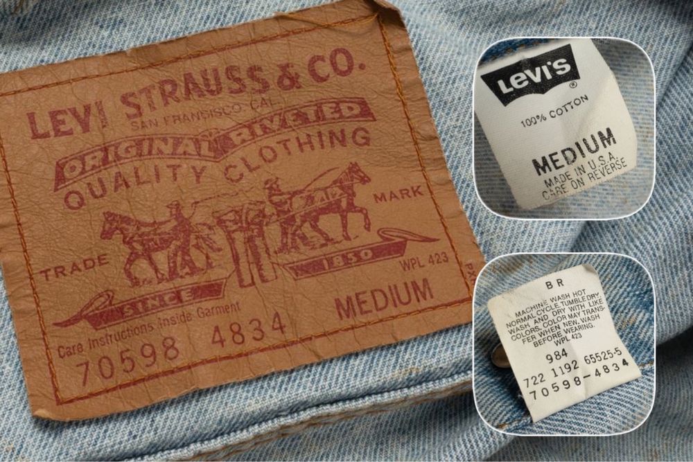 LEVIS Vintage 90s Trucker Denim Jacket(1992) чол. джинсова куртка