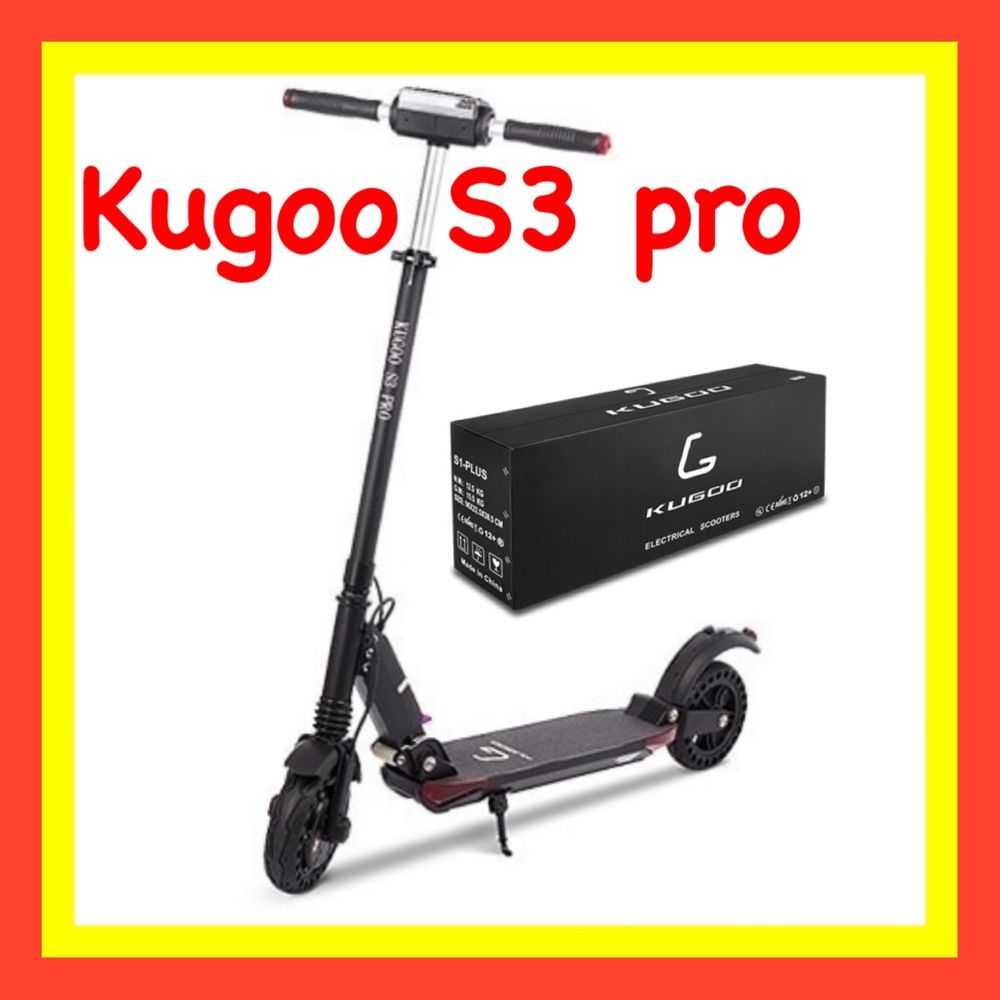 СУПЕР ЦЕНА‼️Электросамокат Kugoo S3 Pro Jilong — цвет черный/белый‼️