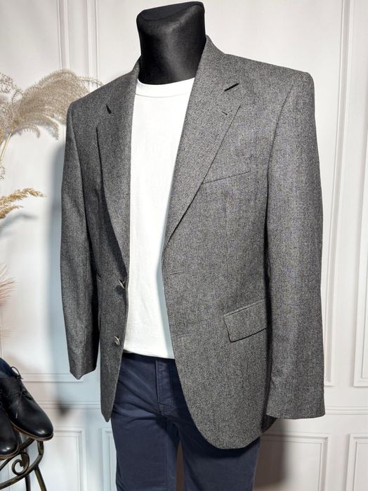 Męska marynarka wełniana włoska elegancka miękka stan idealny r. S M