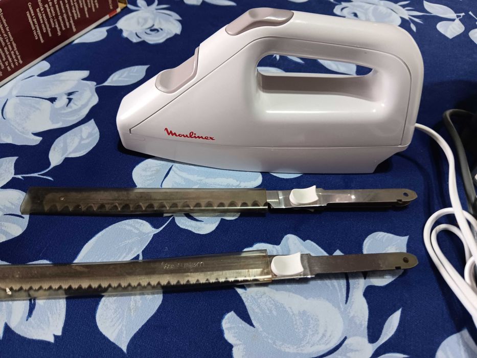 ESPREMEDOR elétrico de frutas e legumes, Faca elétrica Moulinex