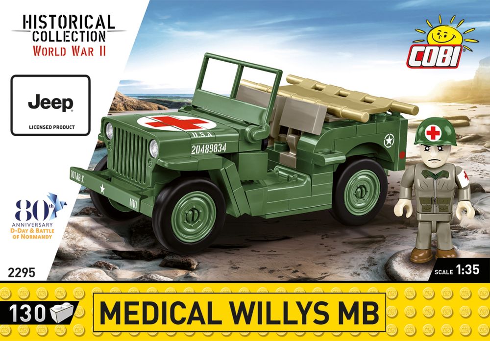 Klocki cobi 2295 Jeep MEDICAL WILLYS MB