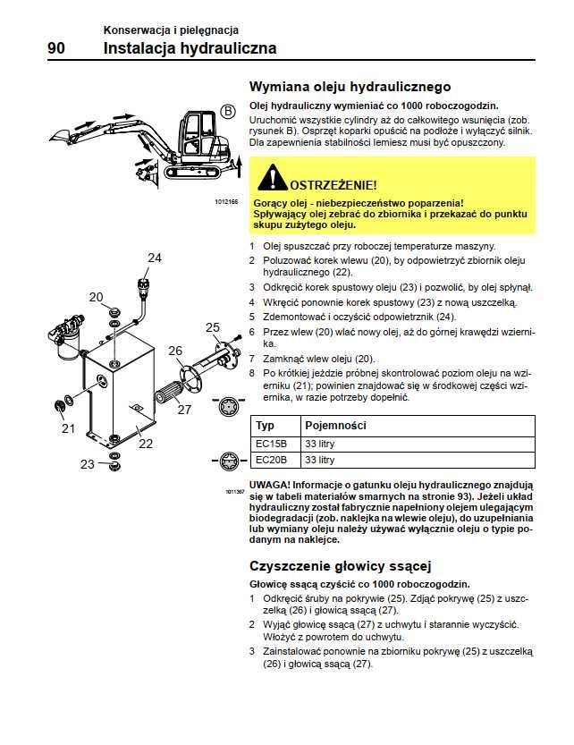 Volvo EC 15B EC20B DTR Instrukcja obsługi PL