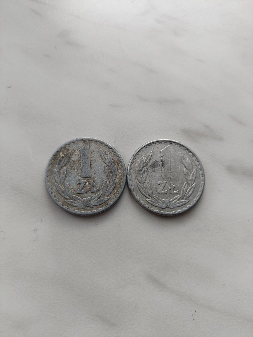 Moneta 1 zł z 1976r. Bez mennicy