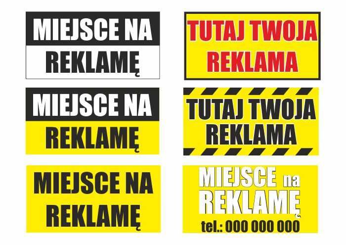 Wynajmę pod reklamę - gotowe wzory banerów