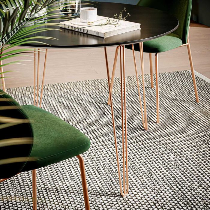 Nogi meblowe metalowe różowe złoto loftowe stołu loft stół eleganckie