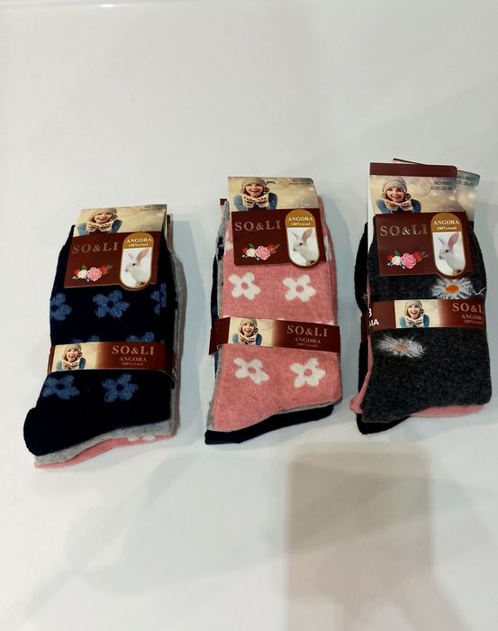 Skarpety z wełny angory angora wool wełna