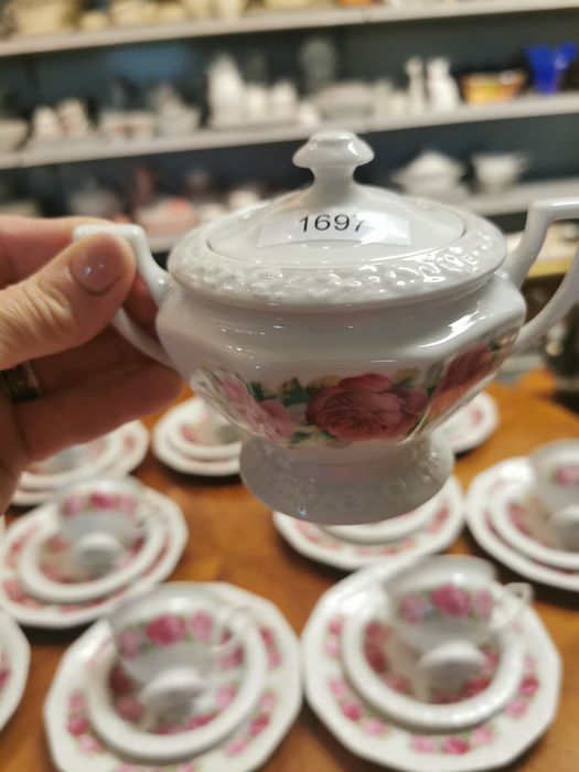 Rosenthal Biała Maria Classic Rose serwis 12 os trio 1697