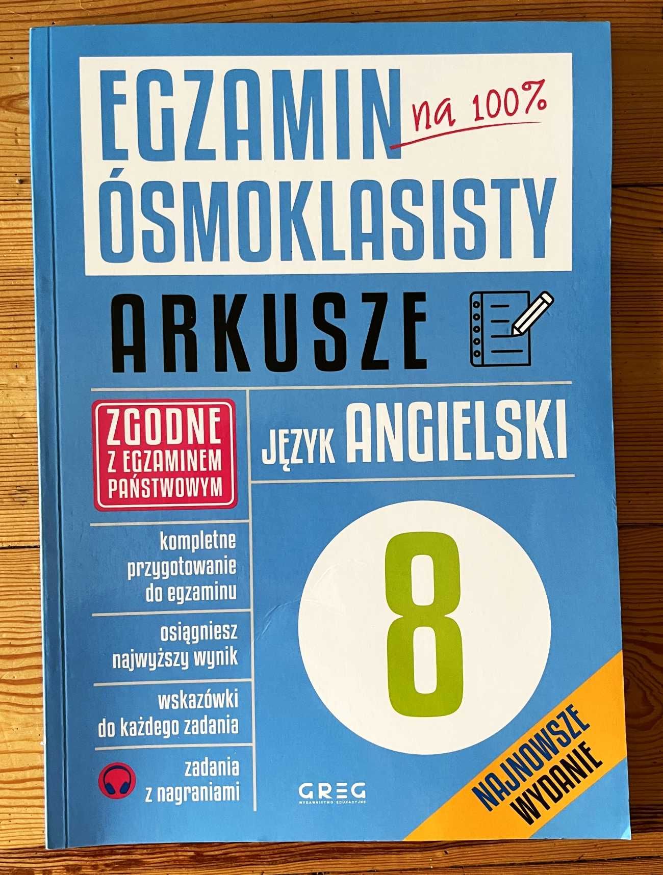 egzamin 8 klasisty arkusze angielski