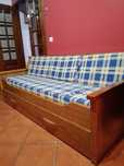 Prático e bonito sofá cama