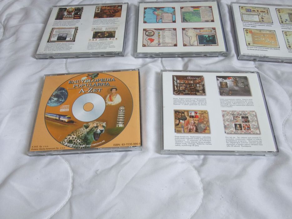 Retro CD encyklopedie multimedialne 4x Optimus Pascal + 1x Popularna