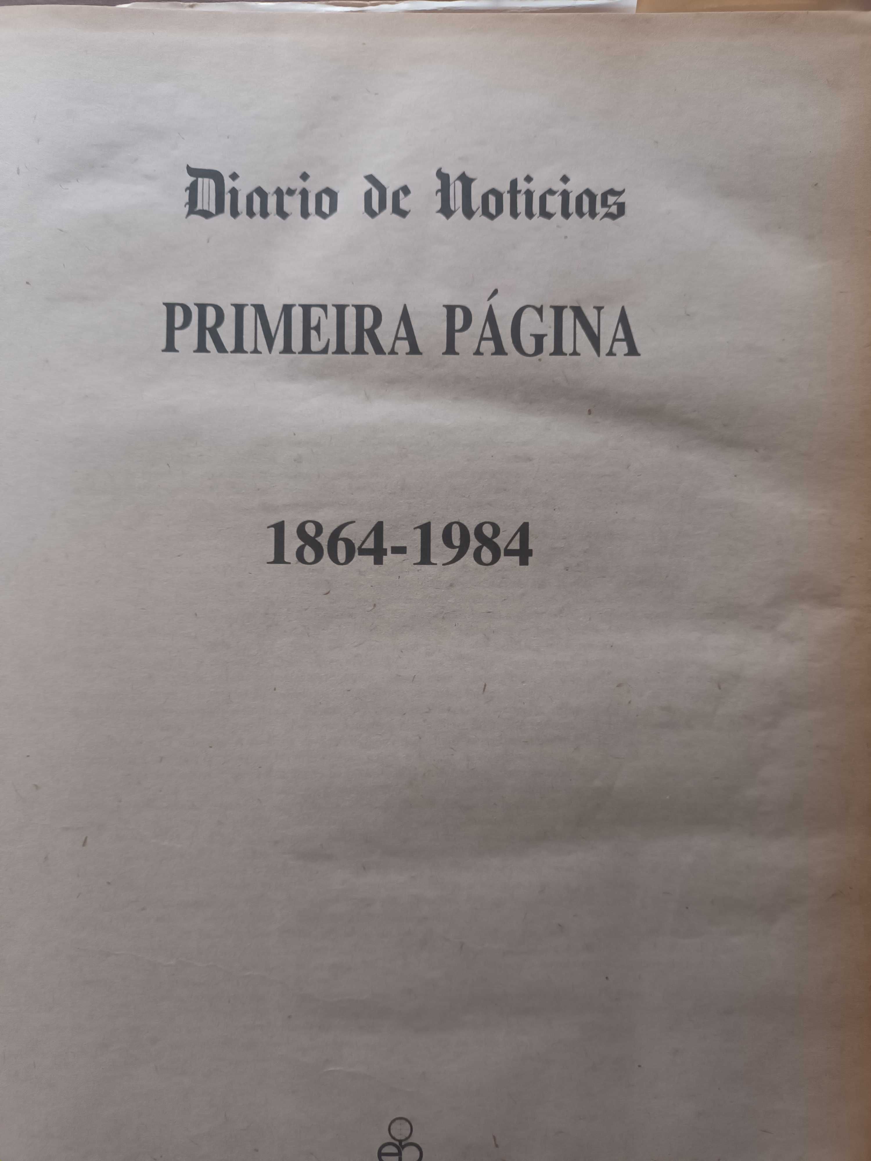 Livro de DN com as primeiras paginas desde 1864 até 1984