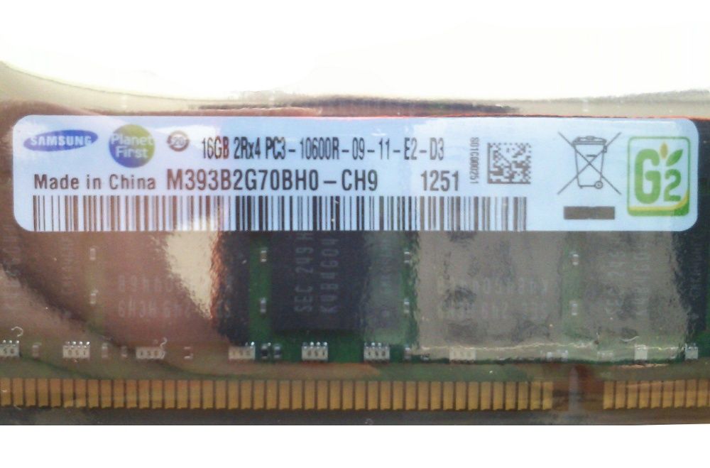 ОЗУ память Samsung 16Gb DDR-3 ECС