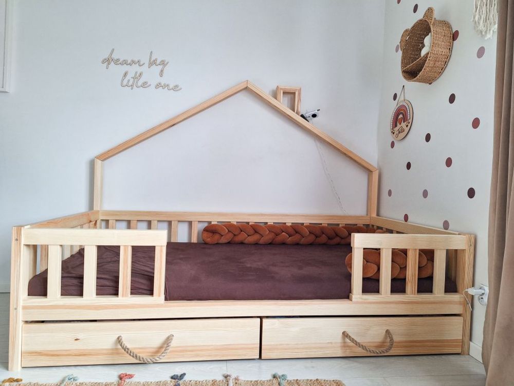 Łóżko bez domku, drewniane, super jakosc 180 na 90, inne wymiary