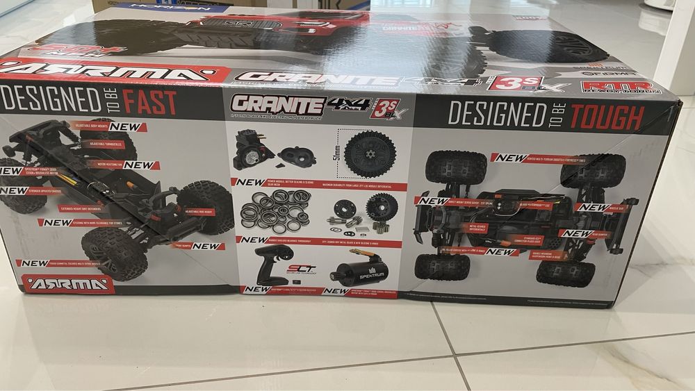 ARRMA 1:10 GRANITE 4X4 V3 3S BLX RTR (красный)  traxxas hpi losi mugen