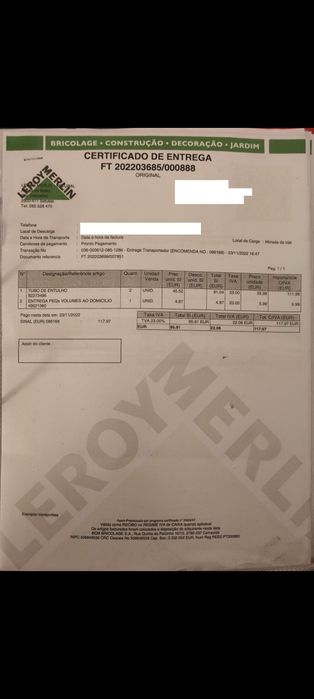Tubos de entulho