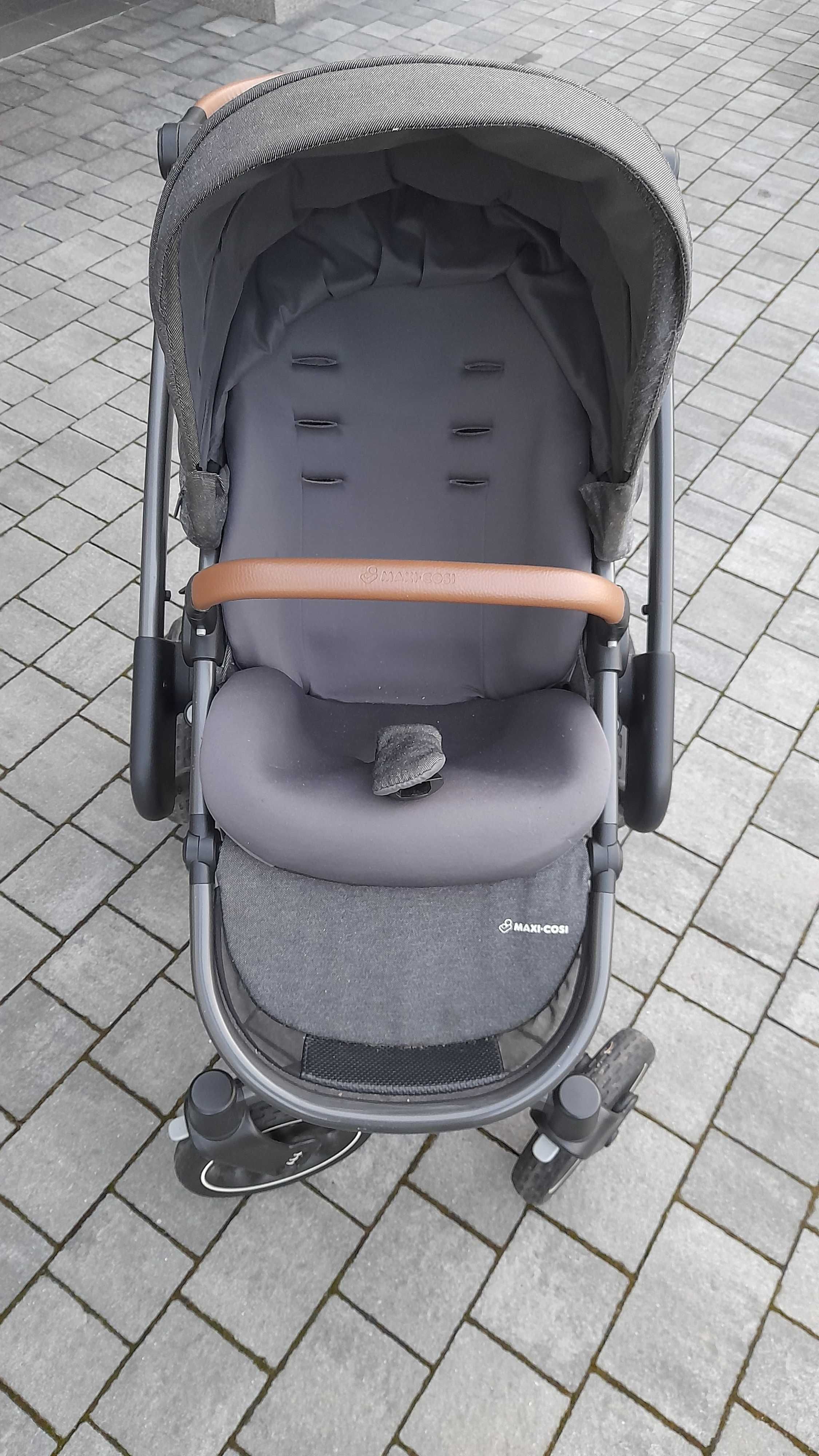 Wózek Maxi Cosi Nova 4 + gondola Oria Sparkling Grey