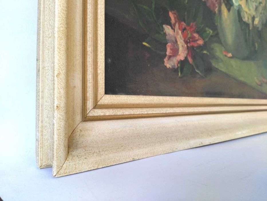 Obraz Martwa natura z przekwitającymi kwiatami, Olej na płótnie