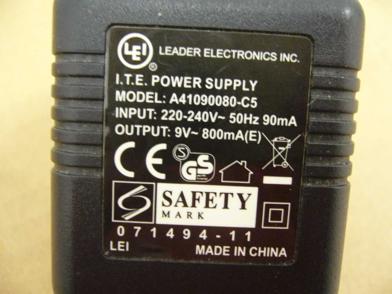 Zasilacz transformator, 9V AC / 800 mA