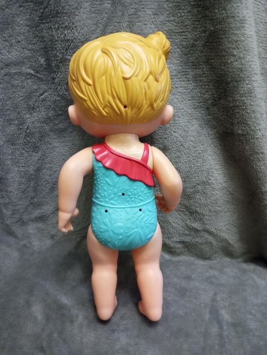 Лялька-білявка baby alive splas'h snuggle baby blonge doll blue eyes